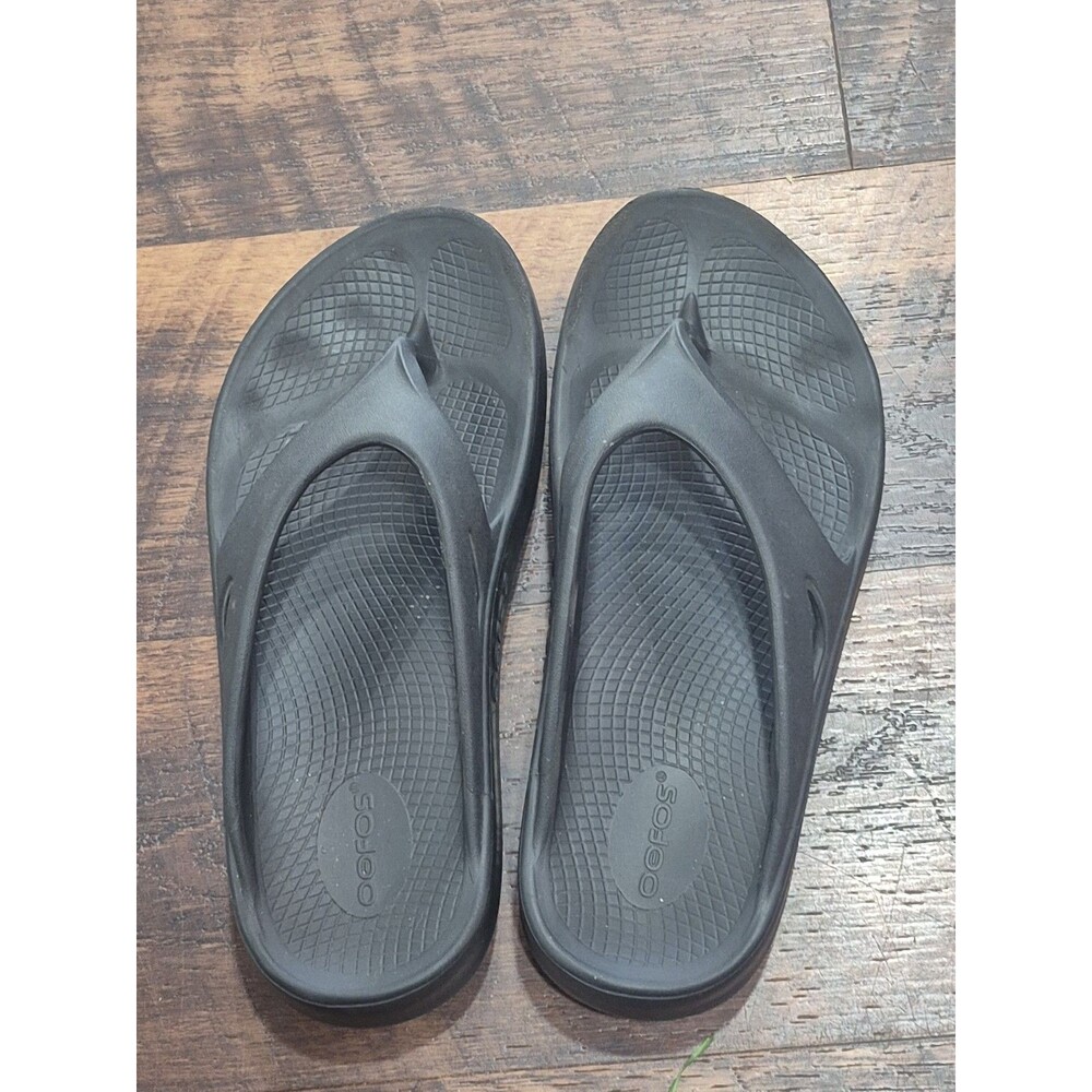 OOFOS OOriginal Sport Recovery Sandal Flip Flop Black Men's 7 Women's 9